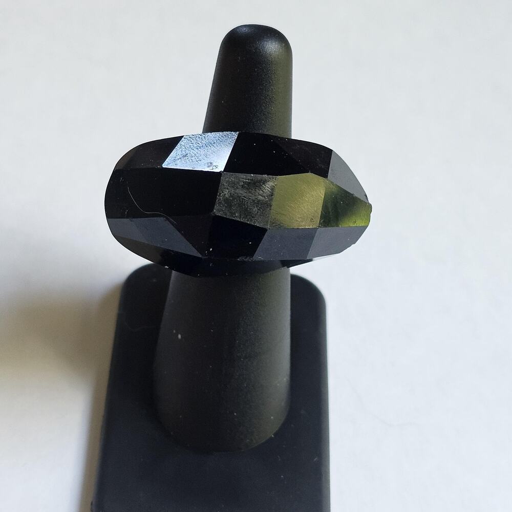 Daniel Swarovski Paris Nirvana Ring: Jet Black Crystal (Flawed, Size US 6 As-Is
